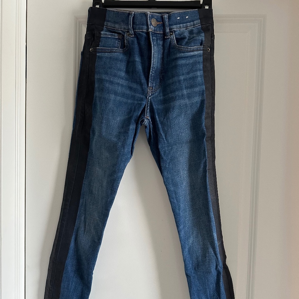 Express High Rise Ankle Jeans